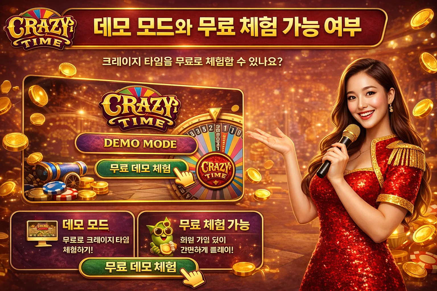 데모 모드와 무료 체험 가능 여부